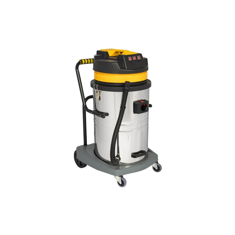 80L professional wet and dry vacuum cleaner with double stage brush motor for car detailing, hotels, homes and commercial use