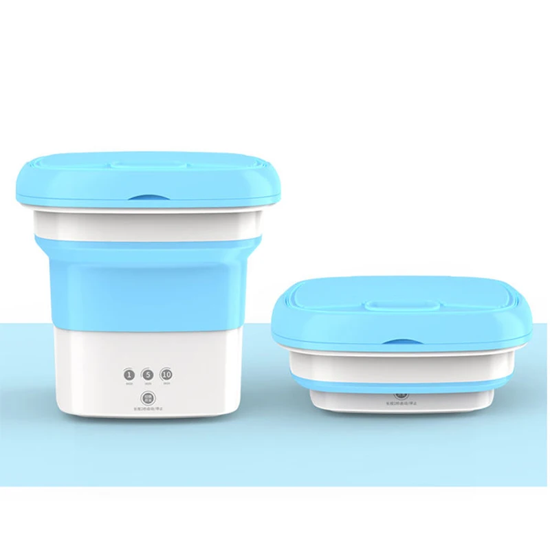 Travel Portable Mini Folding Wash Machine Automatic Small Underwear Washer Dryer Laundry Machine