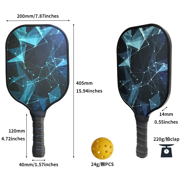 2024 Carbon Fiber Pickleball Paddle New Material and Design Pickle Ball Racket
