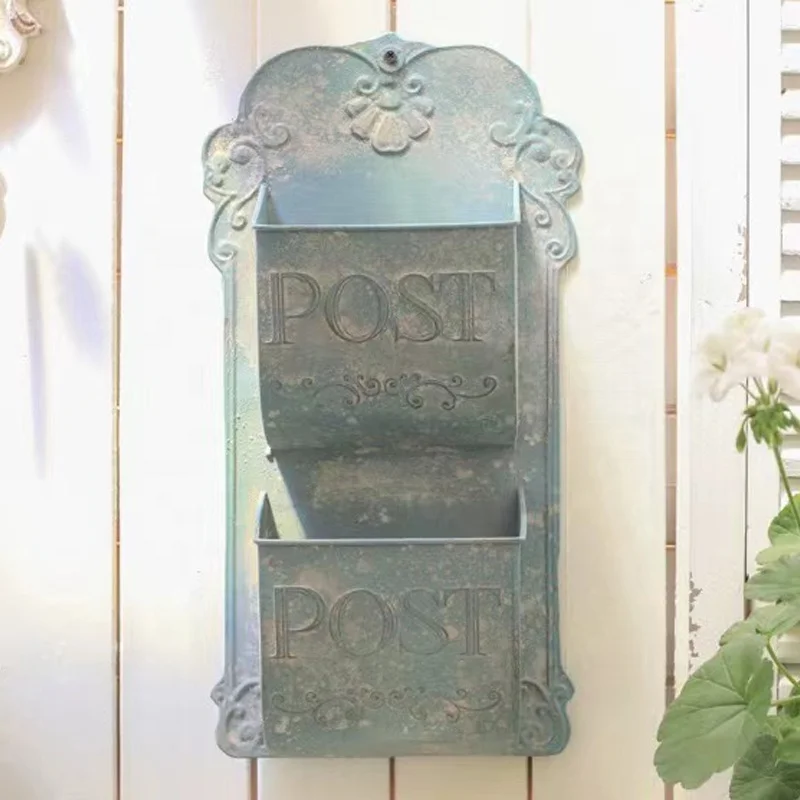 apartment letterbox metal custom color modern design post office mailboxes  wall mounted metal retro mailbox