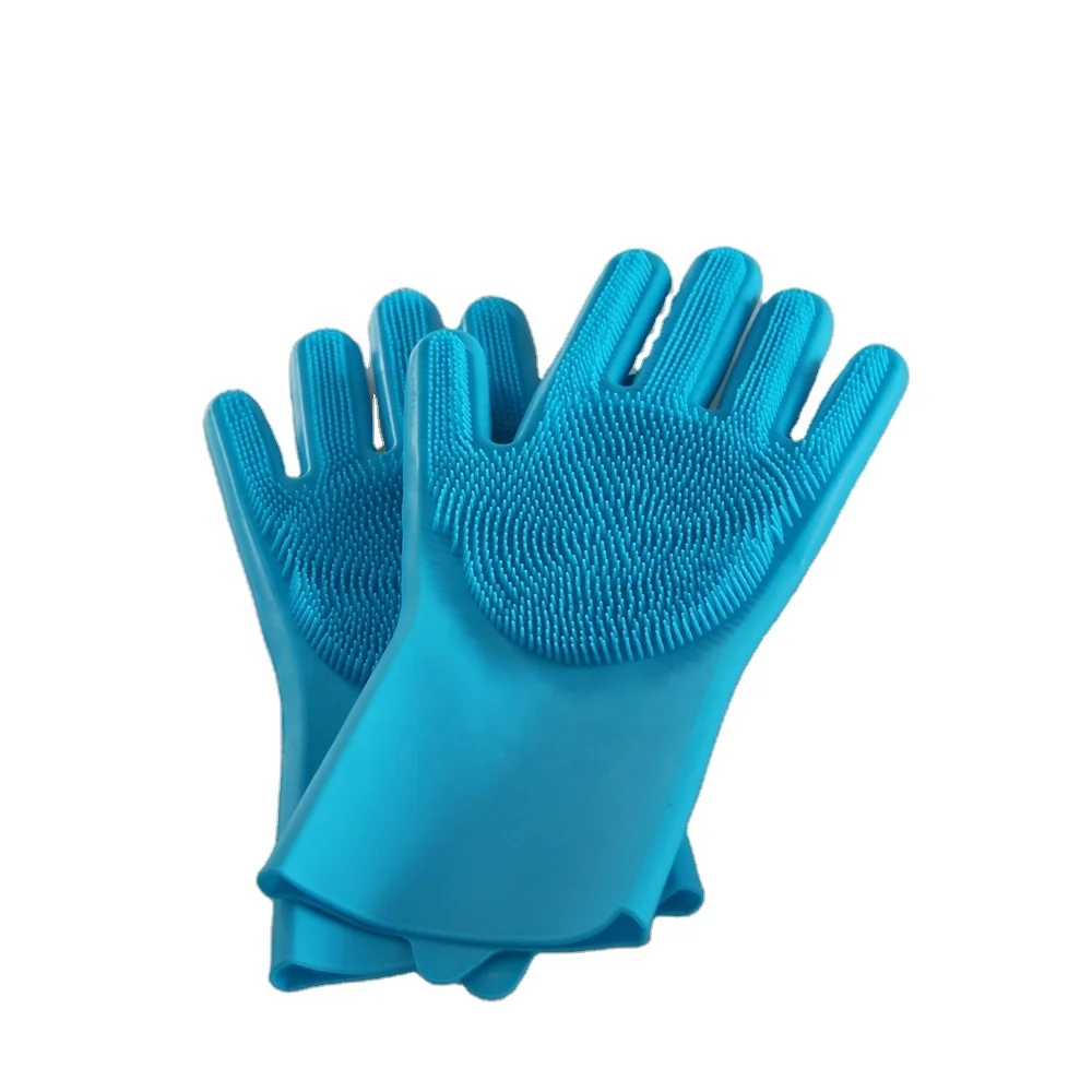 
Heat Resistant Dish Wash Silicone Household Rubber Gloves 