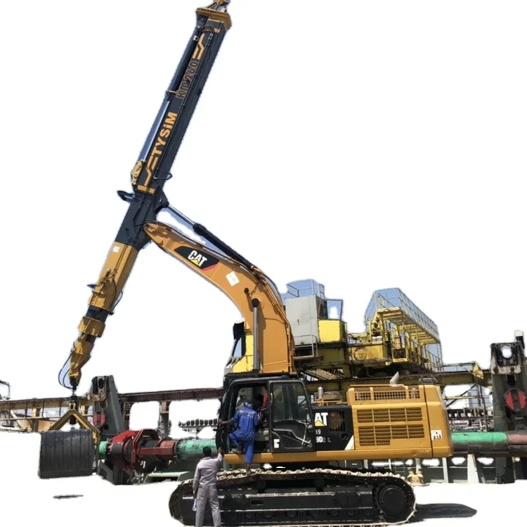 Telescopic Top-Rated Sales Excavator Parts KM220 Clamshell Telescopic Long Reach Arm With Depth 22m