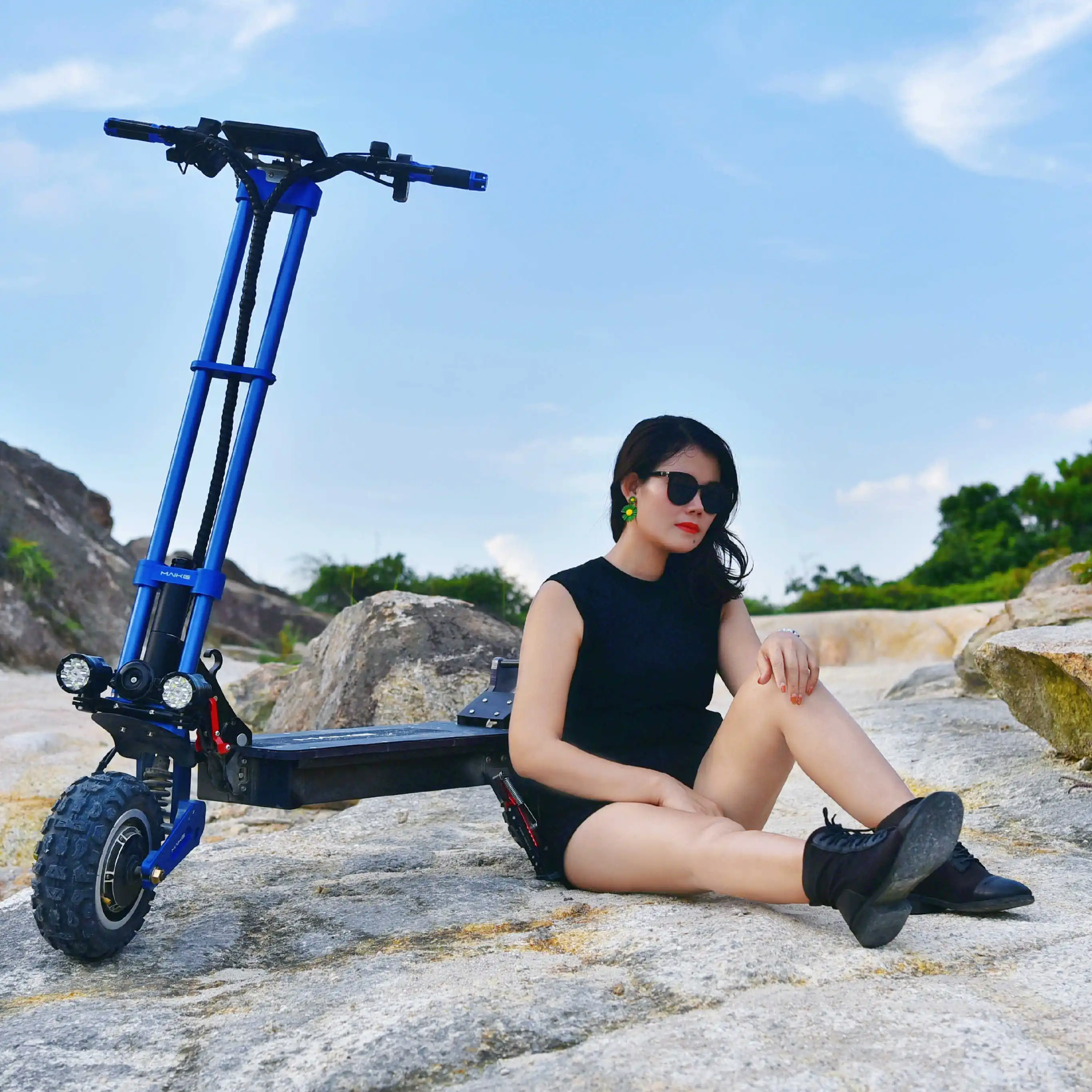 Maike KK10S Pro 5600w top powerful trottinette monopattino dual motor dualtron electric scooters EU warehouse