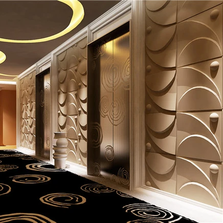 hot sales firm and scratch resistant waterproof pvc 3d wall panel designs for decoration