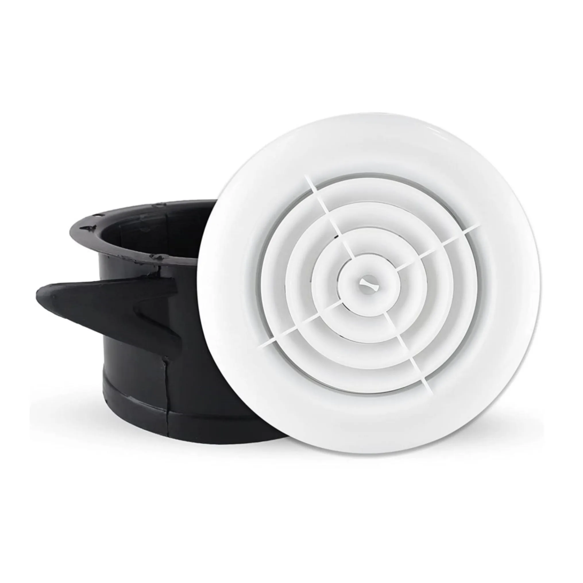 Round Air Vent Air Conditioner Ventilation Grille HVAC Round Vent Ceiling Wall Mounting Air Vent