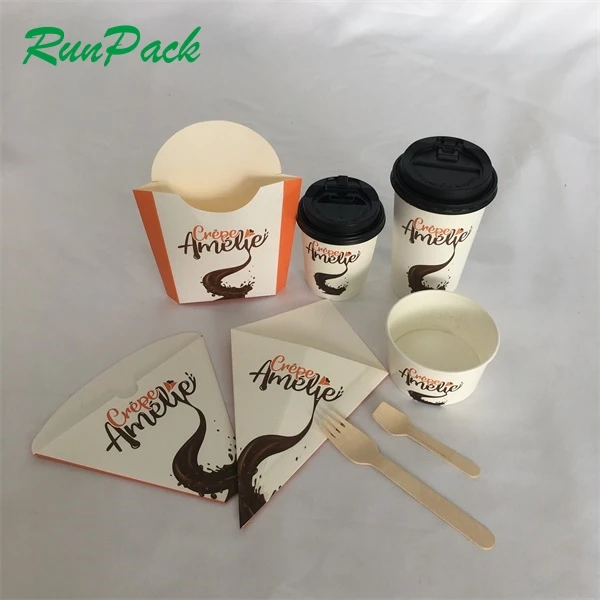 Food keep printable paper cone crepe food trailer crepe cone waffle holder