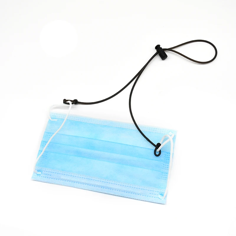 Wholesale stocked adjustable length masking neck chain holder ear lanyard for face masking