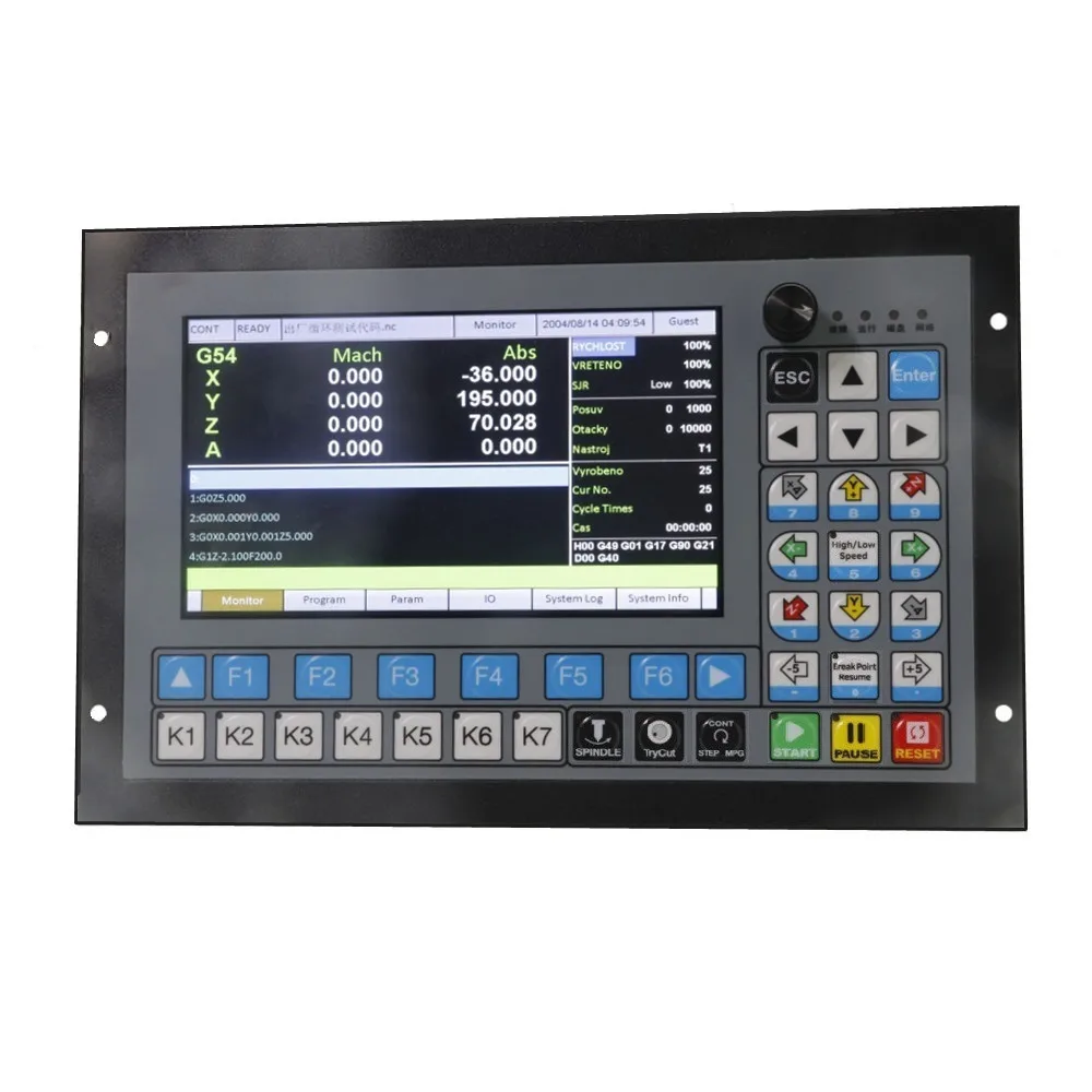 DDCS Expert CNC Controller 3~5 Axes CNC Motion Control System Kit With ATC Function + Switching Power Supply for Milling Machine