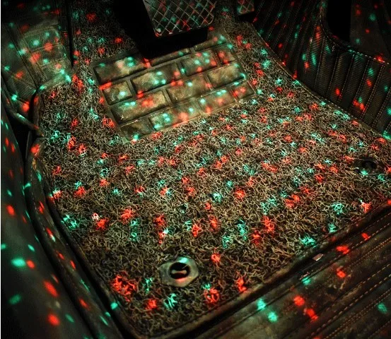 
HOT Factory price colorful car atmosphere lamp car star light decorative seat light remote control starlight 