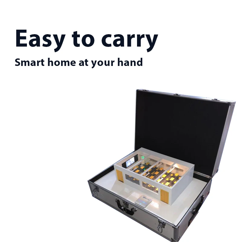 Demo box for smart home showcase, support ODM and OEM to print your logo on box and easy to carry