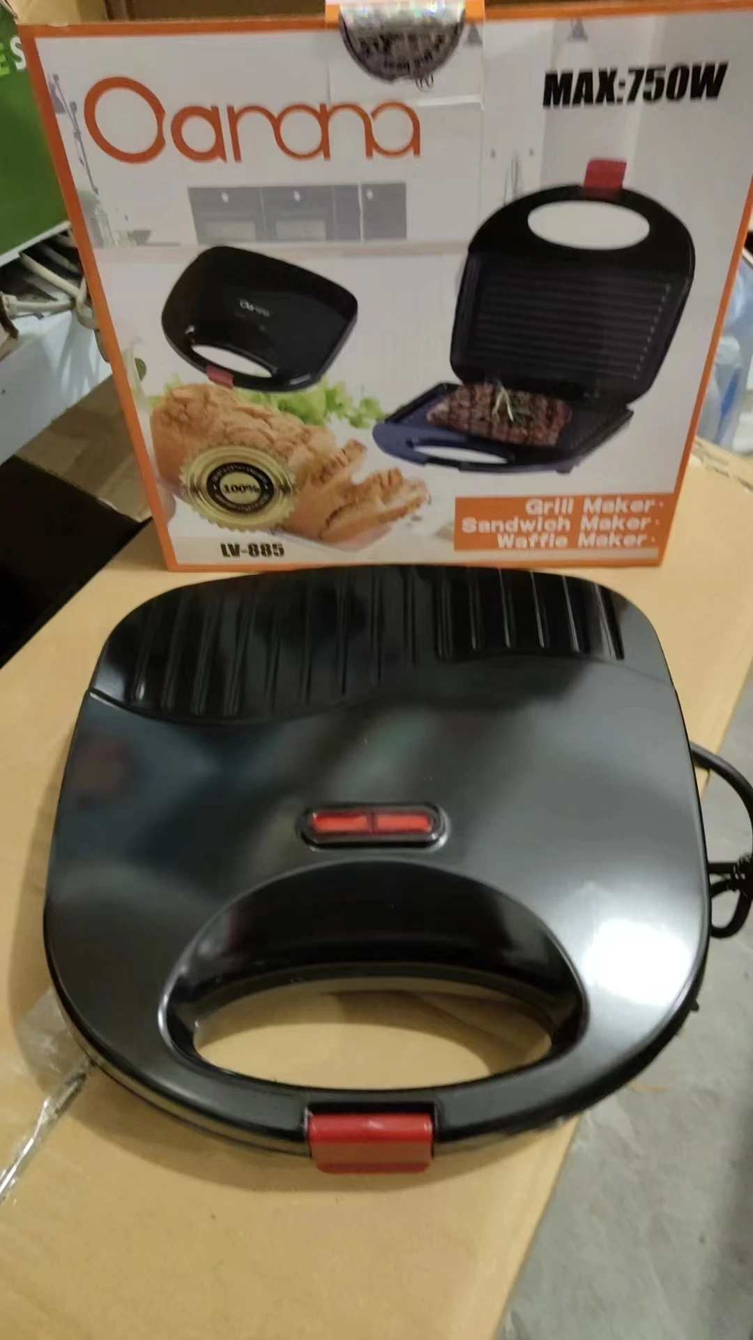 110v Sandwich machine Multi-functional light breakfast machine Double heating bread machine waffle makers