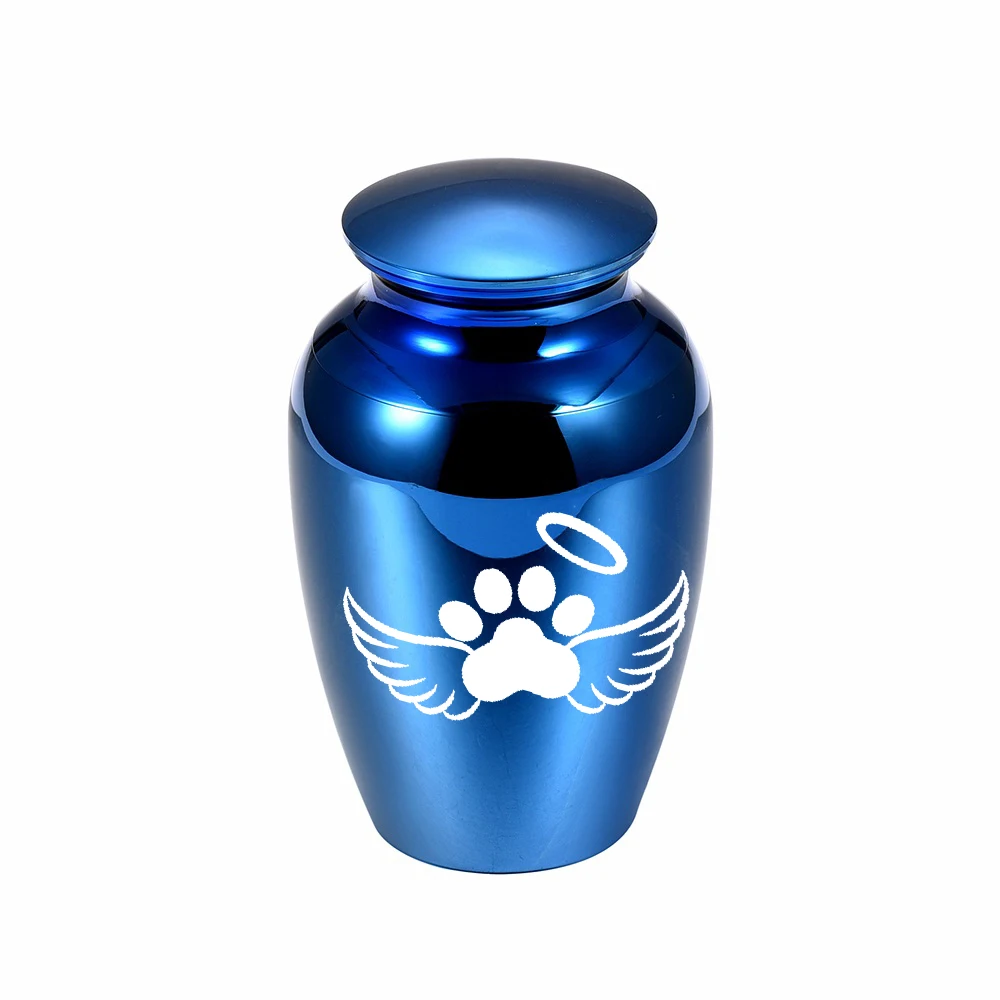 Cremation Urn for Pet Ashes Mini Keepsake Urn Aluminum alloy Memorial Keepsake Urns for Dogs Cats Ashes Holder