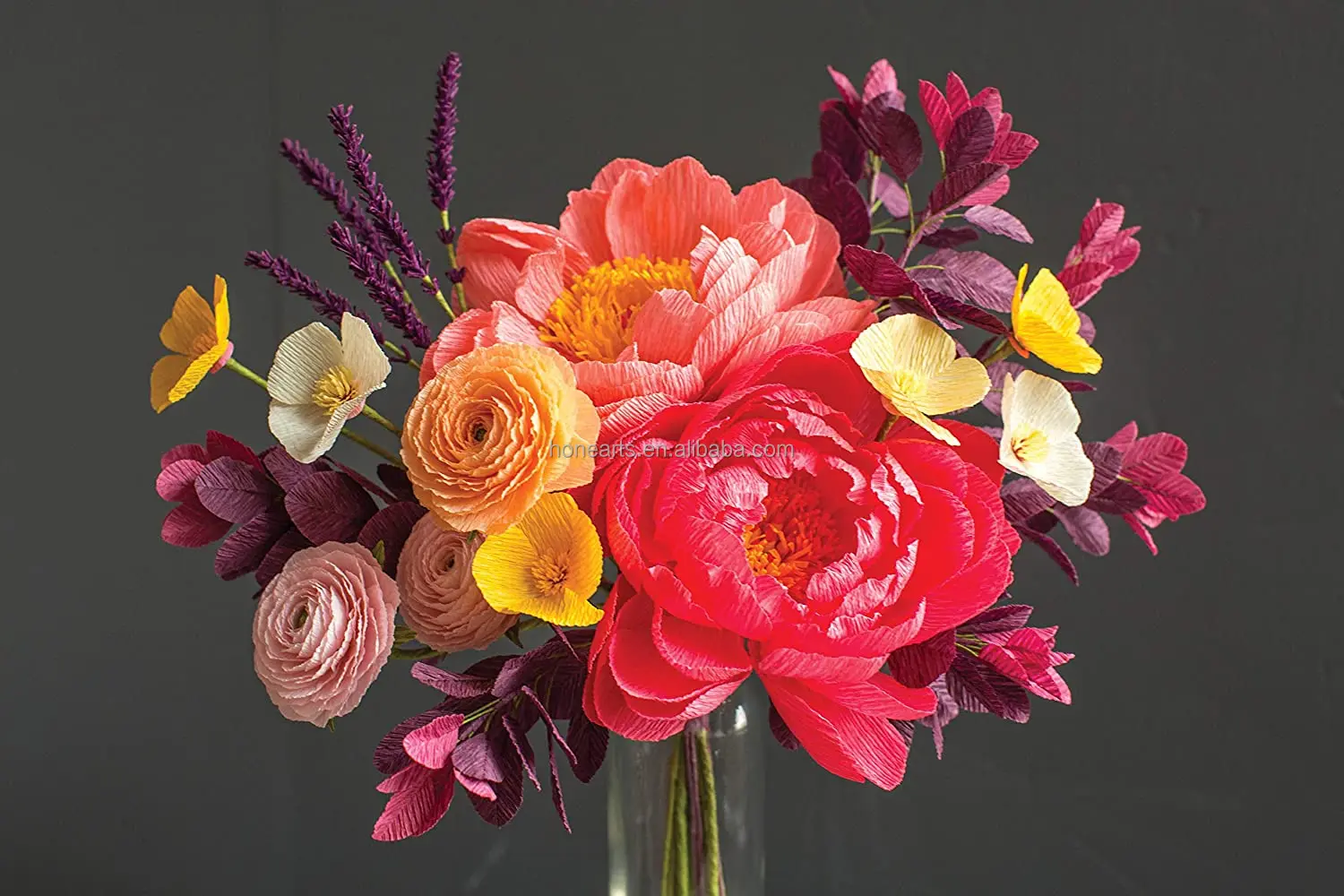 Тяжелая креп-бумага для изготовления цветов высокоэластичная итальянская 100 г 120