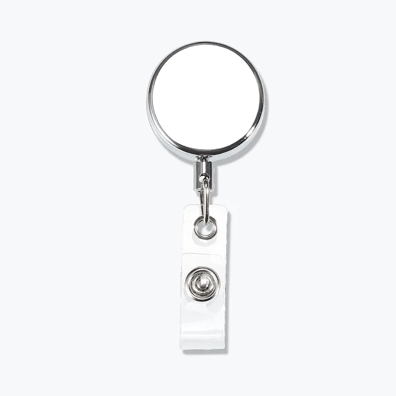 Hot Selling Custom Metal Badge Durable Retractable Badge Holders Helpful Id Card Holder Accept Custom Logo
