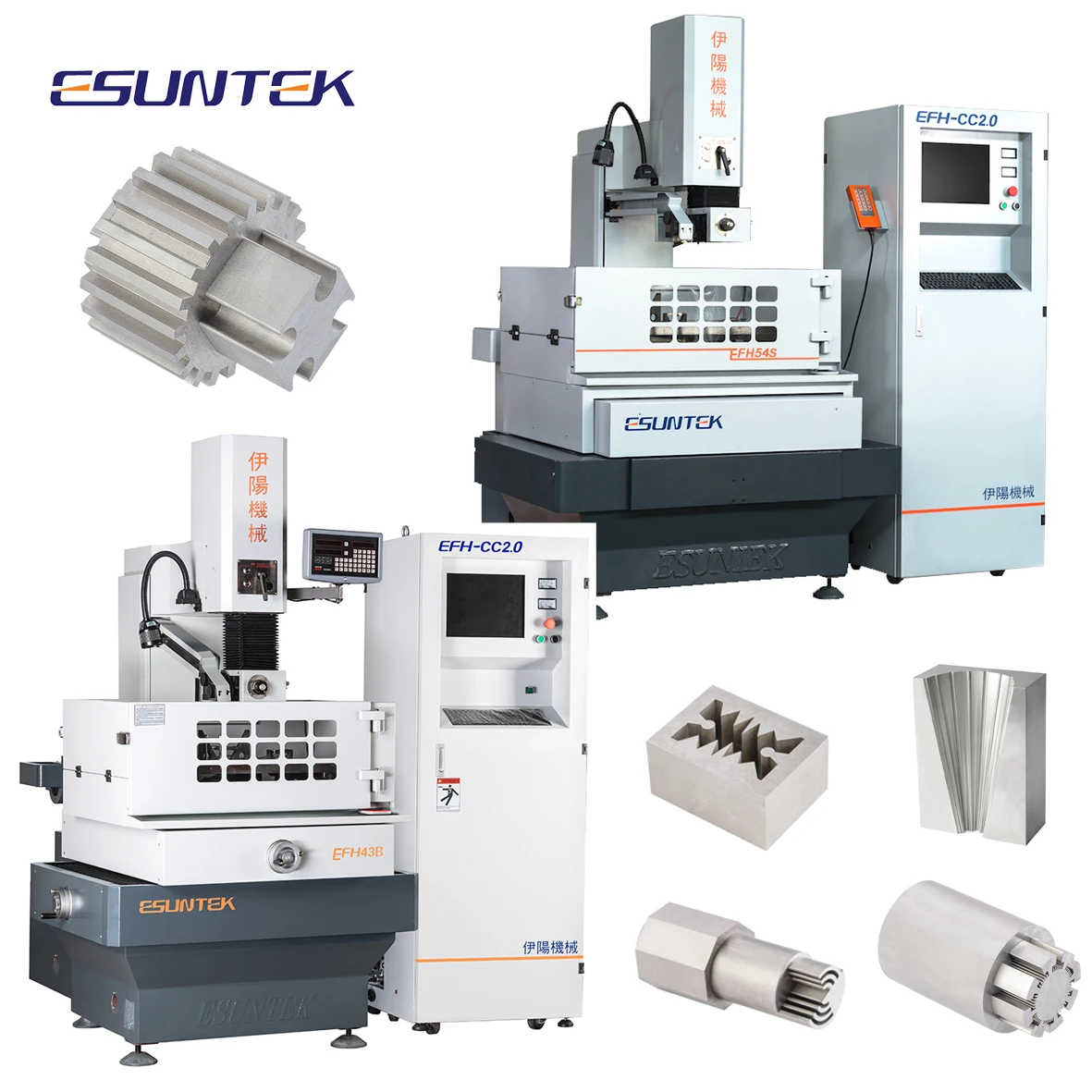 Esuntek CNC Wire Cutting EDM Machine Tool with stepper/Servo motor multi cutting instead of DK7732 7735