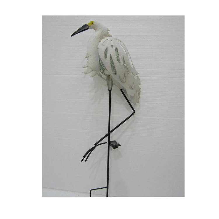 Garden Decor Pink Flamingo Ornaments Metal Bird Sculpture Garden Ornaments Cast Iron Garden Ornaments Outdoor Decorative