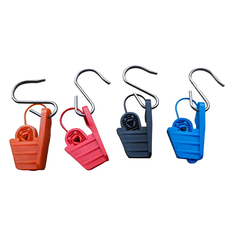 FTTH Plastic Suspension Optic Drop Wire Clamp Outdoor S Type Hook Drop Cable Tension Clamp