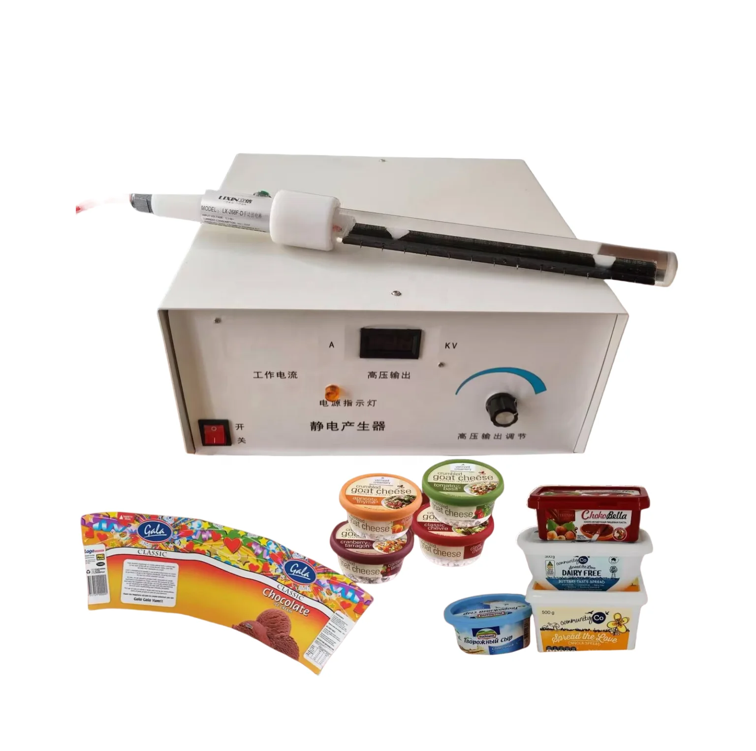 high-voltage electrostatic generator for iml labels printing