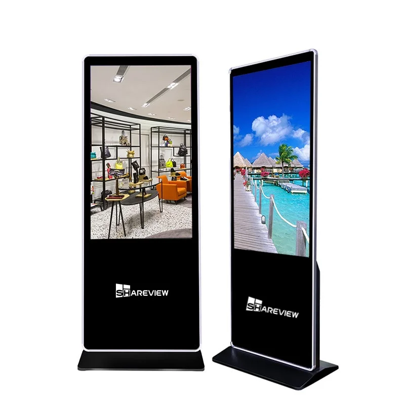 55 дюймов Напольный Крытый Android вертикальный ЖК-киоск Digital Signage и ЖК-дисплей рекламы