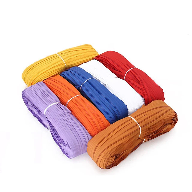 Nylon Cfc Zipper Rolls Size 7 Custom Zip Nylon Rainbow Zipper Tape 5 For Bag Garment Jacket No.5 Nylon Zipper Long Chain A Grade
