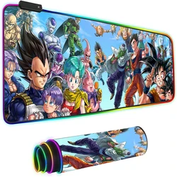 New Design 13 Light Modes Led Computer Keyboard Mouse Mat Anime RGB Mouse Pad