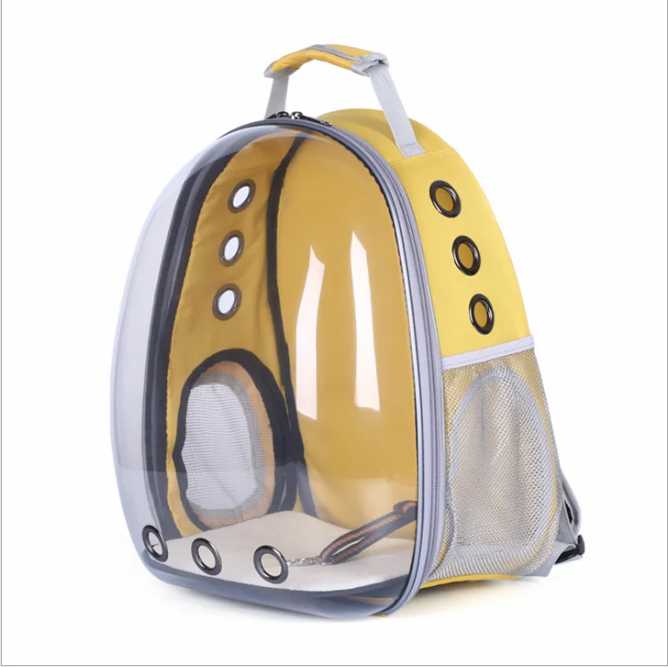 High Quality 600D Side Openings Transparent Pet Backpack Go Out Portable Shoulder Pet Supplies Cat Bag Dog Bag  Pet Backpack