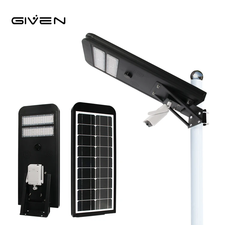 
Sun Art 6500K With Camera IP66 Waterproof 40W 60W 100W Integrated All In One Solar Street Light 