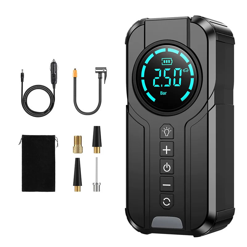 High Quality car tire portable inflator pump tire inflator portable air compressor(Wired model (no battery)
