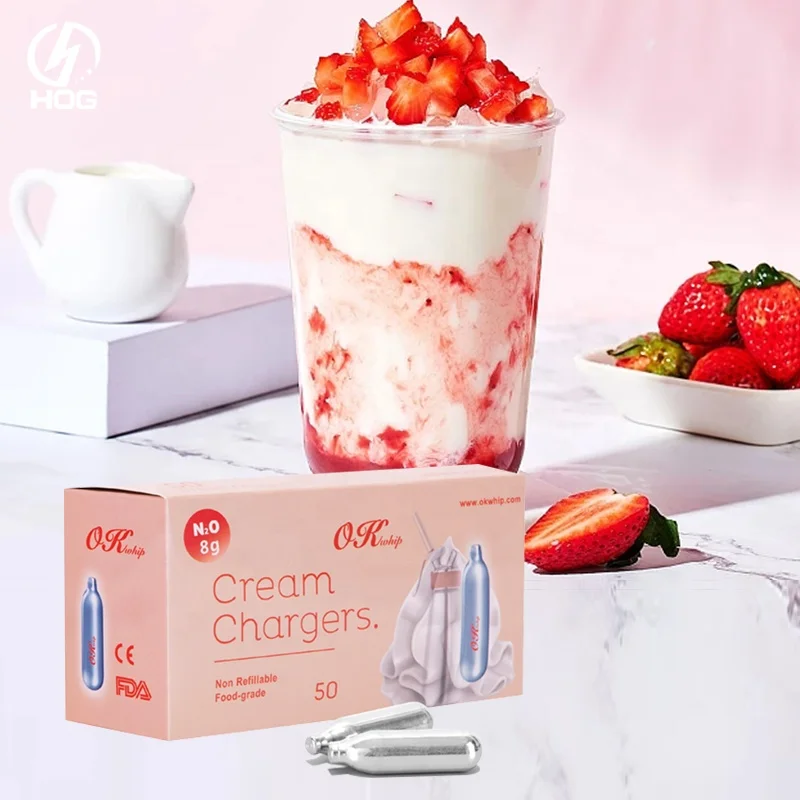 Factory Wholesale Cream Whipper Charger Whippet 8g Aluminum Whipped Cream Chargers Desert Tool