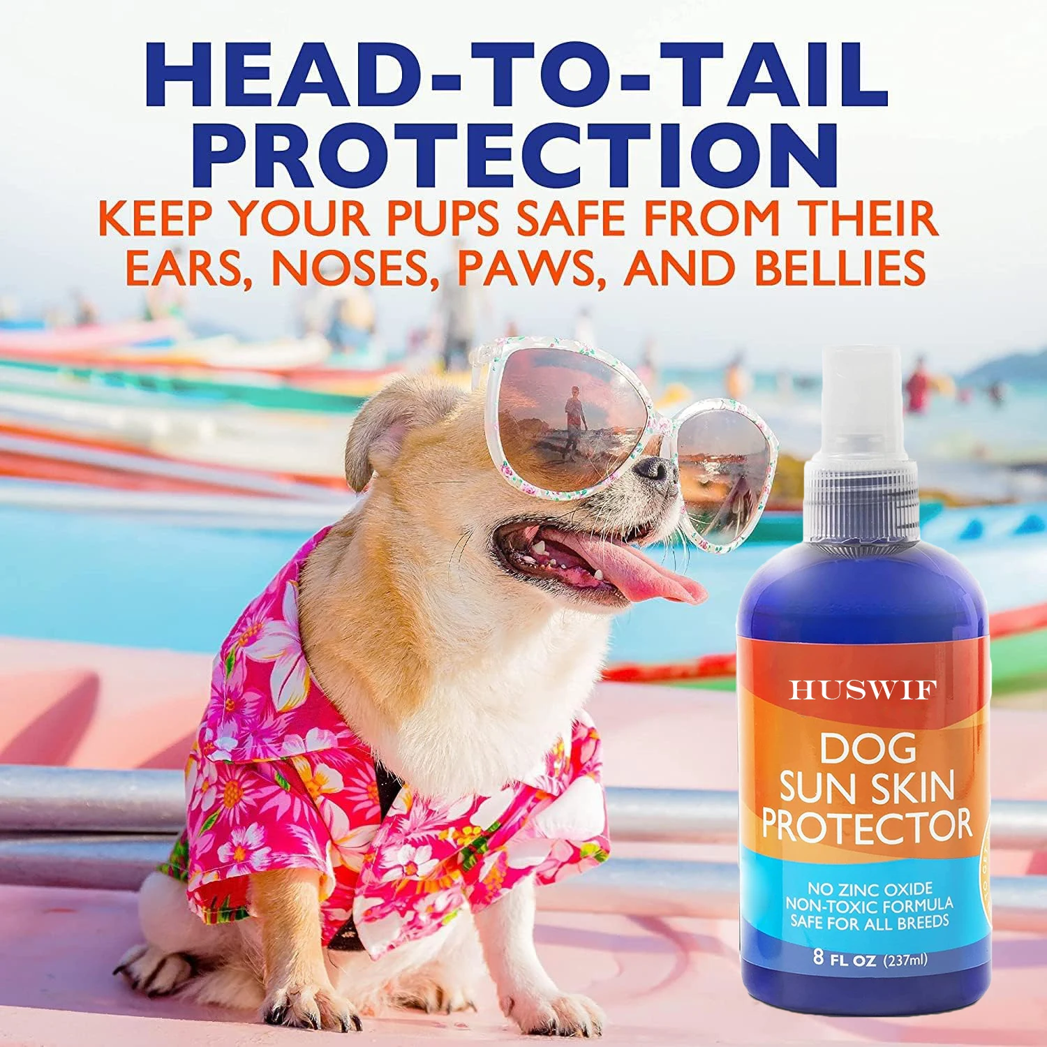 8OZ Dog Sun Skin Protector Spray Private Label Pet Sunscreen Spray for Dogs