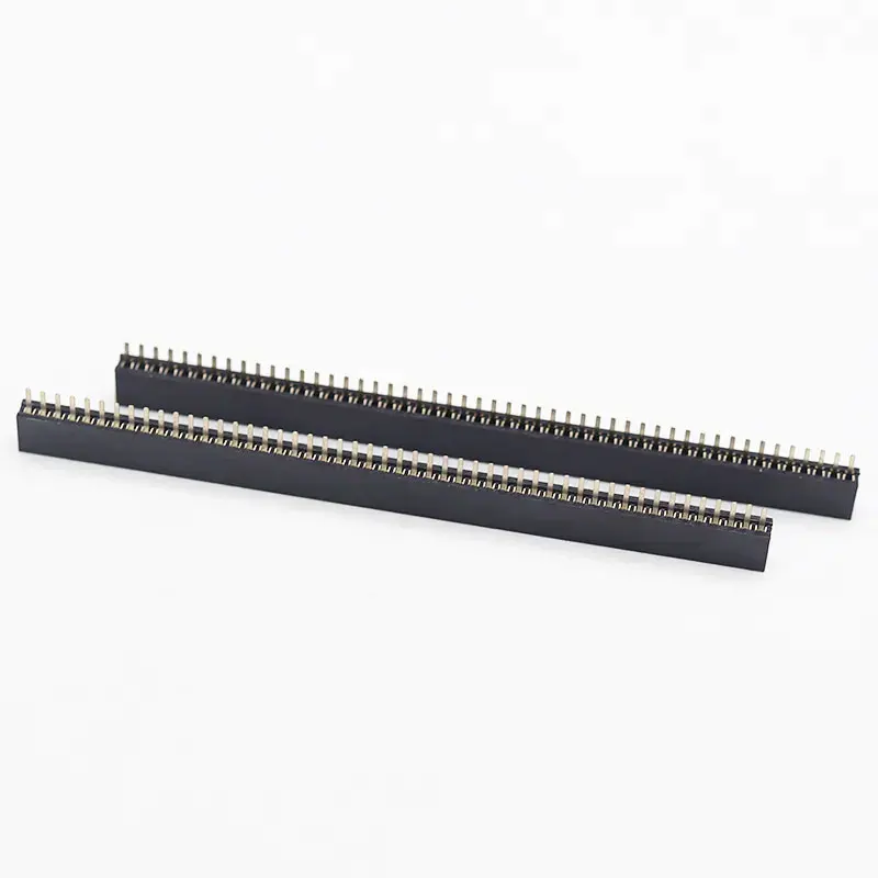 Factory price spacing1.27mm Height2.1 3.4 4.4mm positions2-50pin Dual Row 180 degree single Row Female Header straight Connector