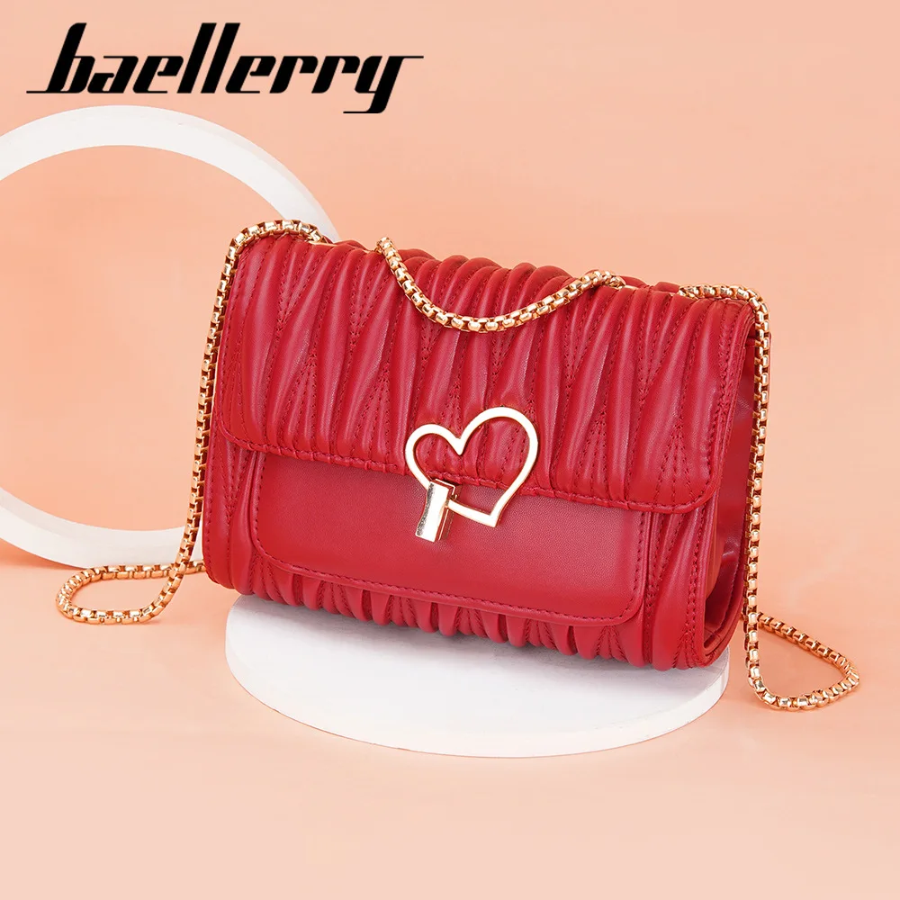 baellerry love lock small ladies hand bags custom minimalist cute pu leather bags purse Adjustable Strap sling bags for women