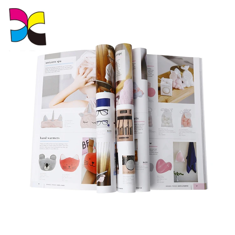 Perfect bound paperback A4 free adult magazines printing catalog