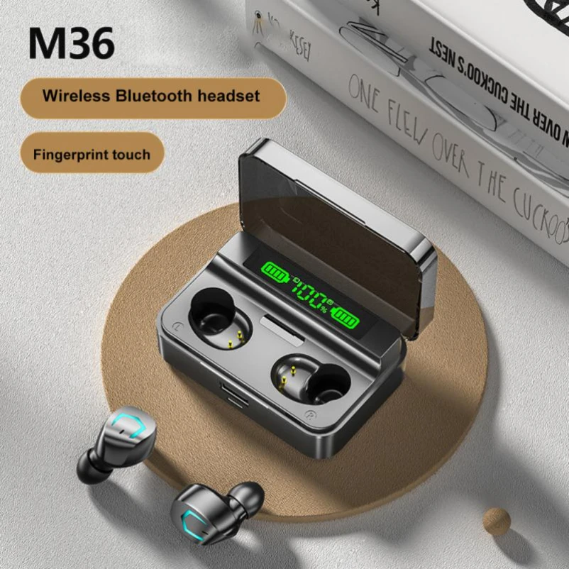 TWS Headphones Bluetooth 5.2 Earphone Wireless Headsets Charging Box 9D Stereo Sports fones de ouvido with Mic