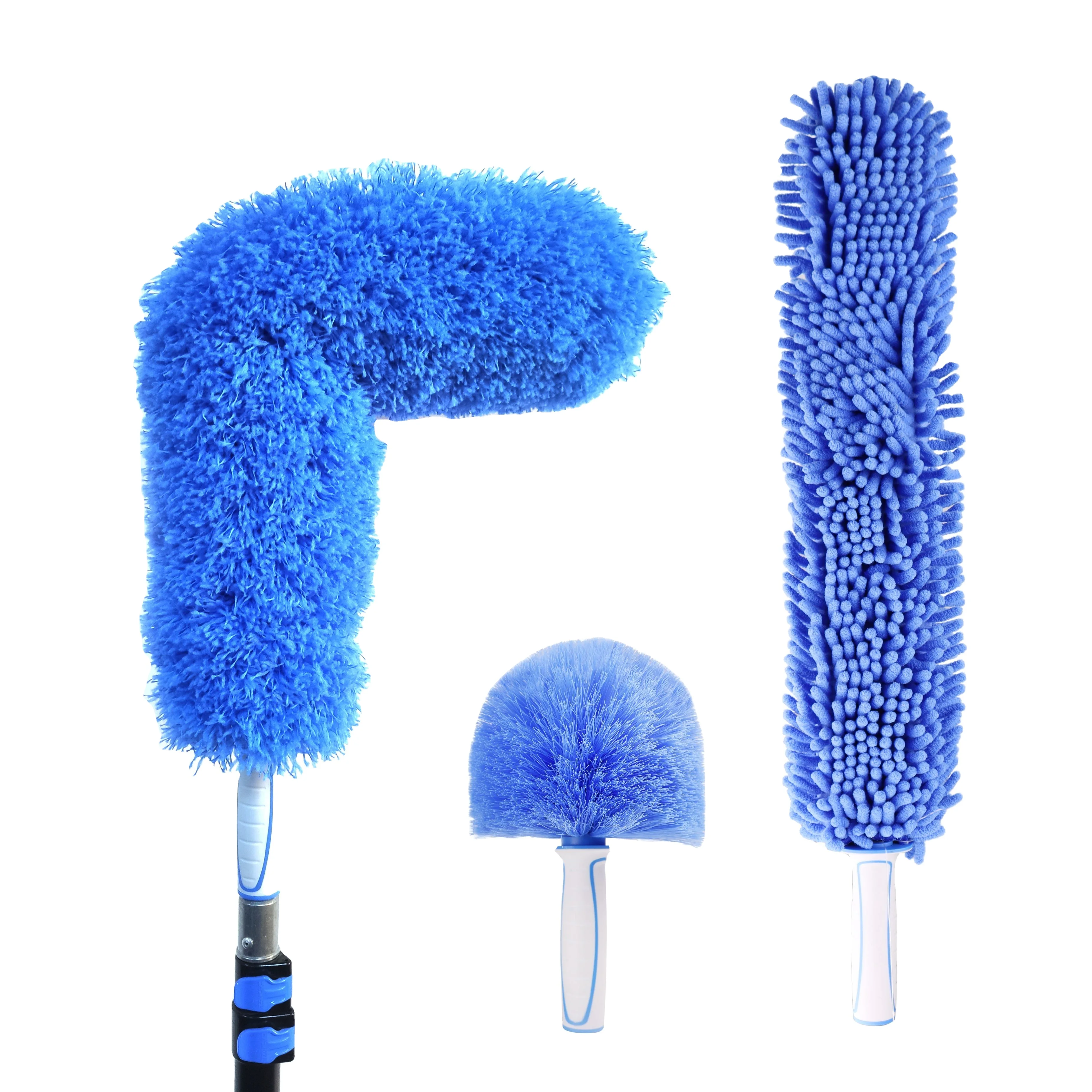 12FTSuperfine fiber duster with aluminum light telescopic handle for household Cleaning Tool