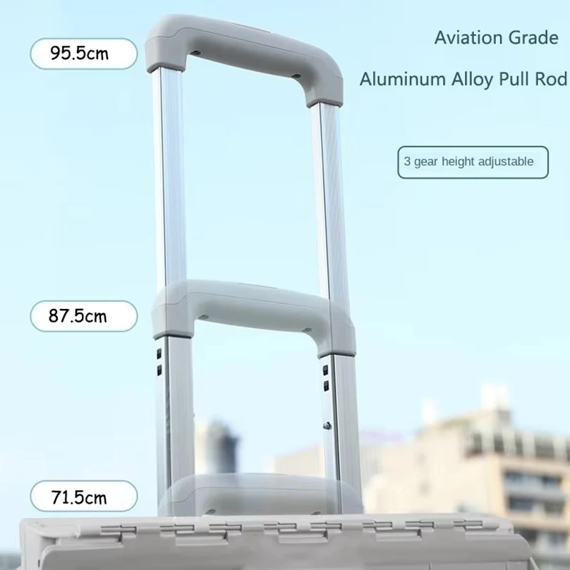 Portable Wholesale Eight Wheel Foldable Supermarket Trolley Multipurpose Folding Plastic Grocery Shopping Cart