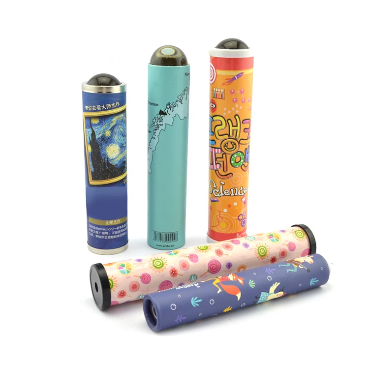 2021 детская бумага с мультяшным рисунком призма, Обучающие игрушки и креативные подарки, калейдоскоп