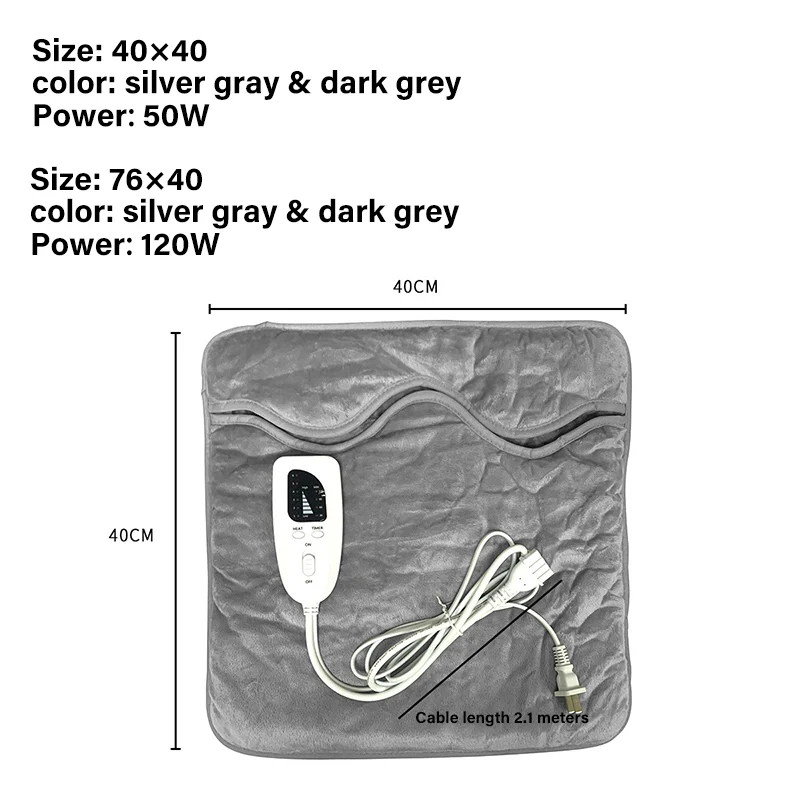 Multifunction Foot Warmer Heating Pad 50W Safety Washable Timing function Feet Warmer for Women Men Electric Heated Foot Warmer