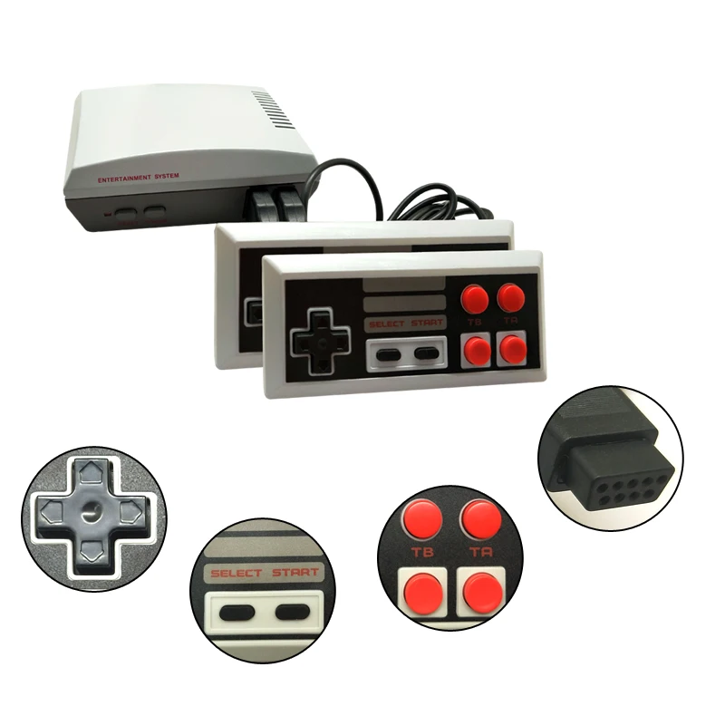 YLW Appearance Upgrade Retro HD TV Game Console Clear Video Game Display With 620 Games Built-in