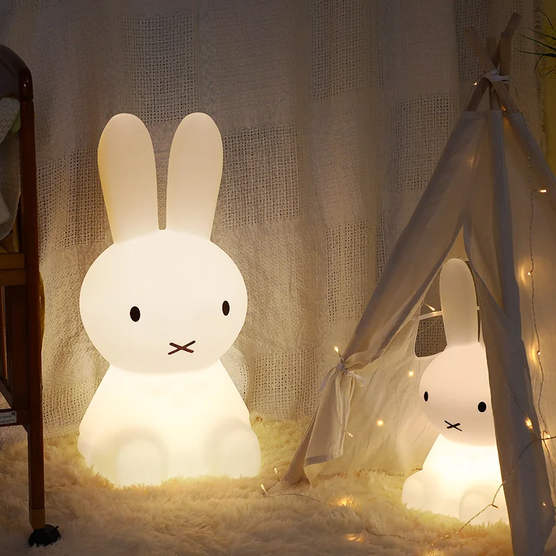 Colorlife NEW Rabbit Miffi Decoration LED Night Light Bedside Sleeping Baby Cartoon Table lamp