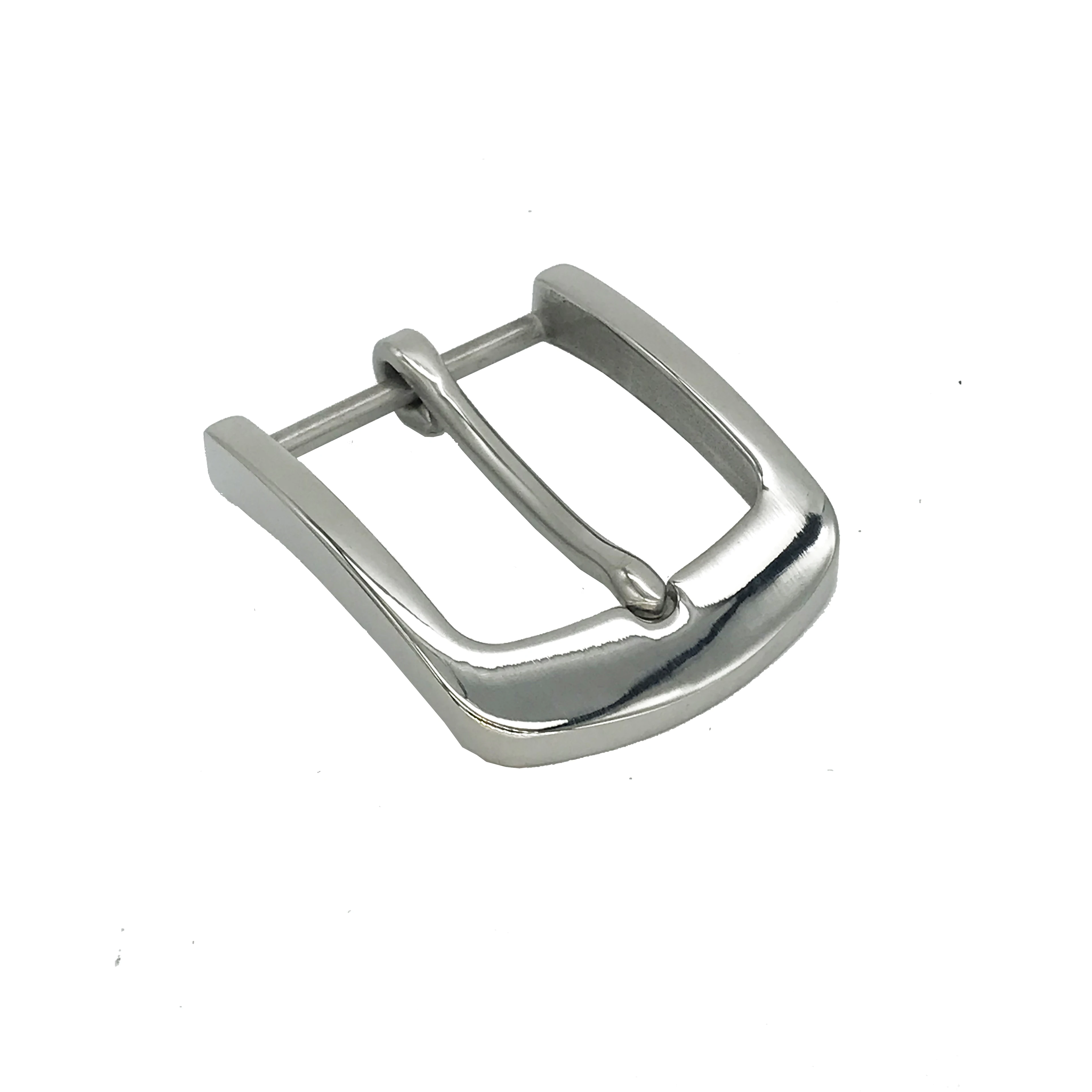 40mm Simple Square Belt Head Leather Belt Buckle Steel Brushed Stainless Steel Pin Belt Buckles for Gentlemen
