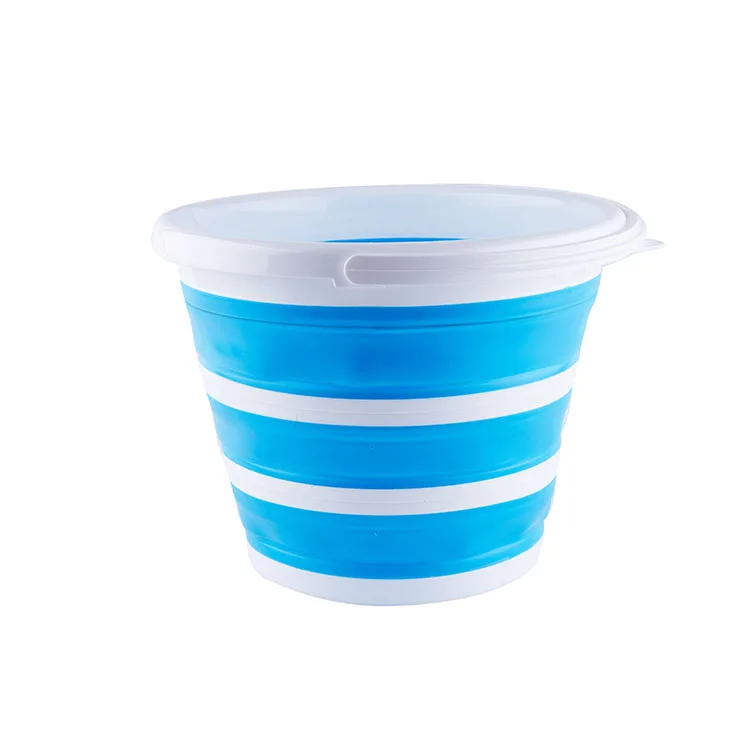 Wholesale Portable folding bucket plastic silicone car wash bucket large capacity fishing household water storage bucket