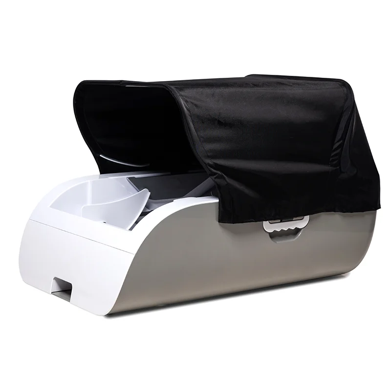 Deluxe Fixed Time Self Cleaning Cat Toilet Box Non-stick Bottom Intelligent Pet Product Large Capacity Cat Litter Box Automatic