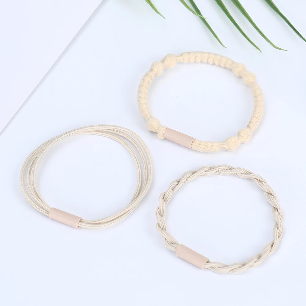 2022  Korean Hair Accessories Hair Rubber Bands Ropes elastic hair band Bracelet Ponytail Holder for Women and Girls