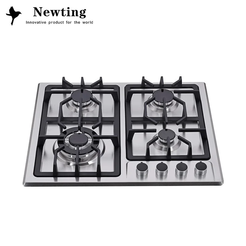 China Supply Household Stainless Steel Kitchen Cooking Stove Lpg Built In 4 Burner Gas Cooker Hob Stove Prices Cooktops