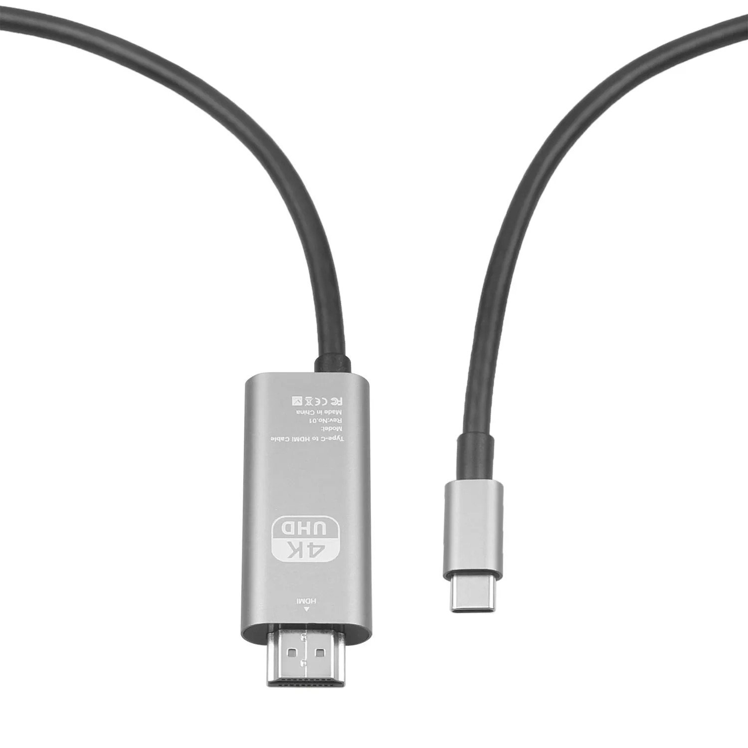 4K USB C to HDMI cable and USB C female, USB-C to HDMI adapter cable with PD60w 4k@60hz connect mobile phone to TV cable