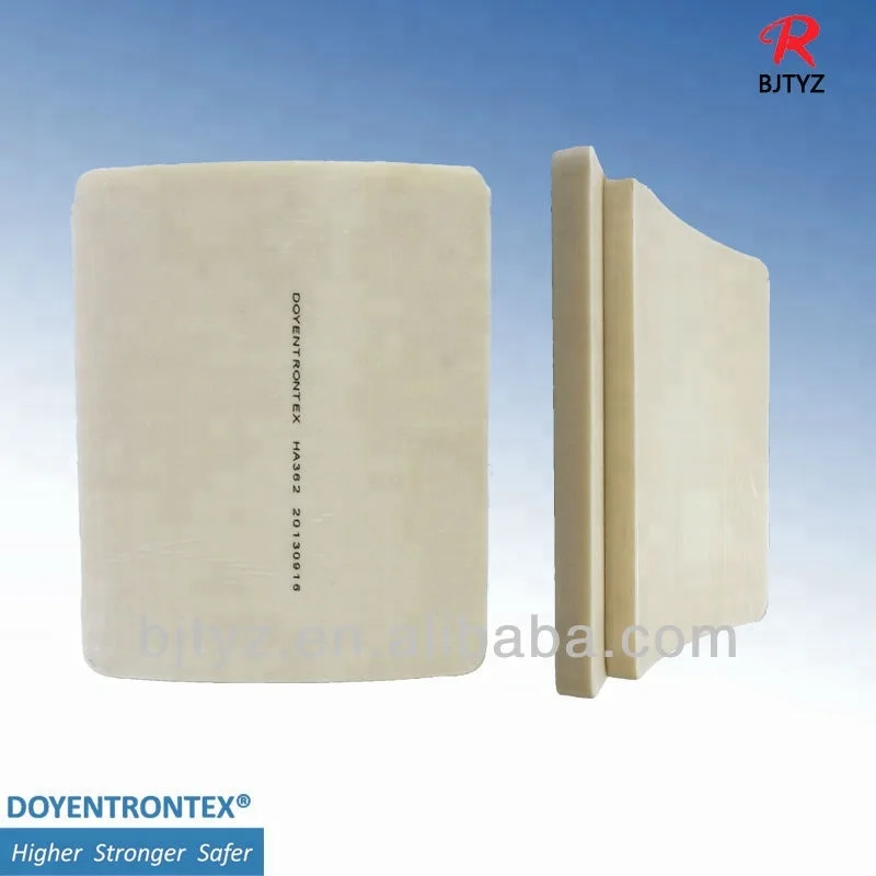 single curve Ceramic or Alumina Plate UHMWPE  material