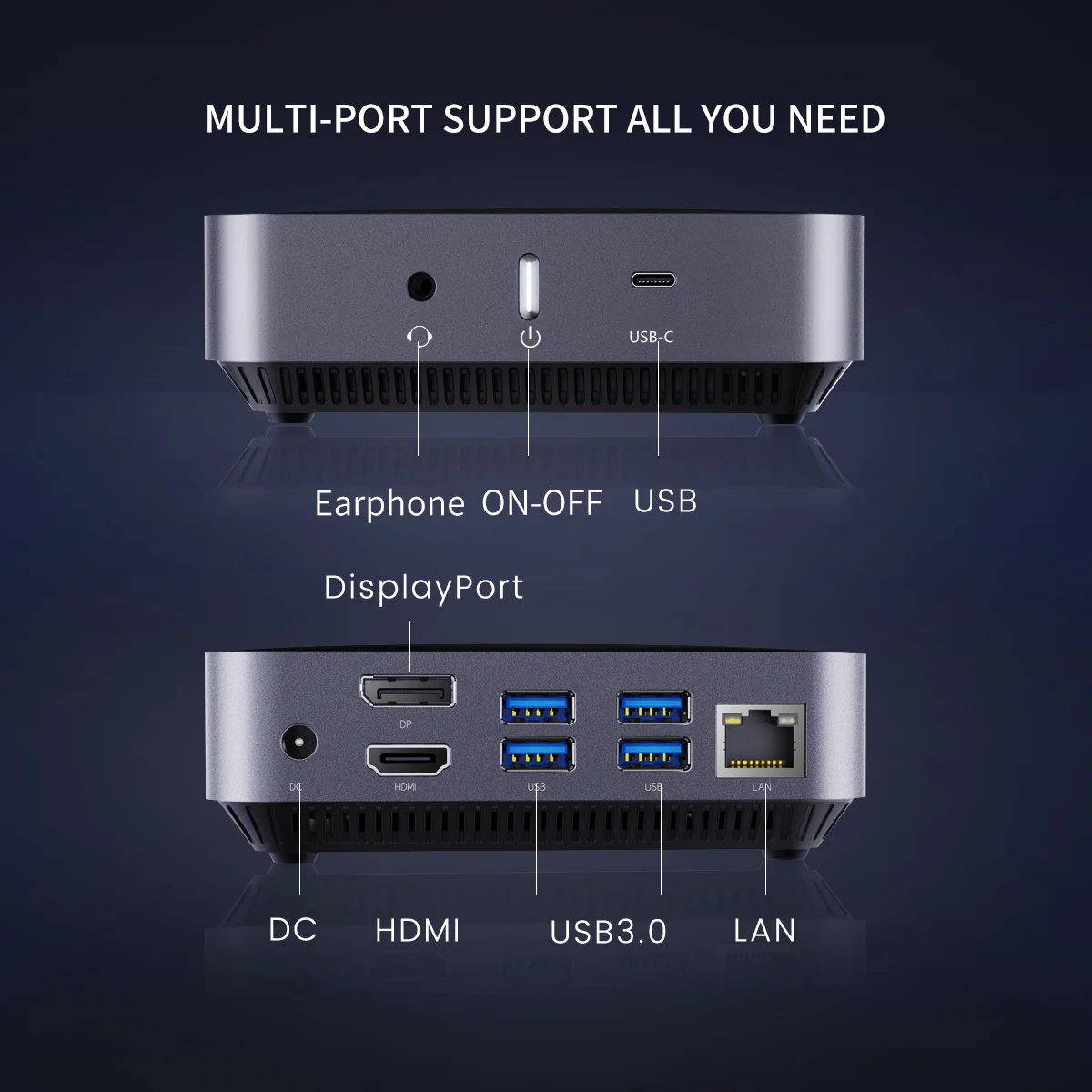 Win10 Home/Win10 pro/Win10 IOT/ Ubuntu Computer For Game Office Meeting Video Call MINI PC Ad Terminal Box