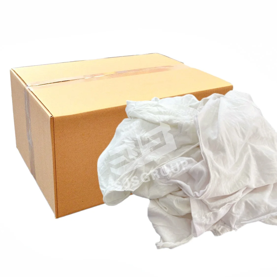 Box of White Cotton Rags 25 lbs White cotton rags tshirts wipers for painting cleaning 100 cotton 10 LB 50LB tshirts rags