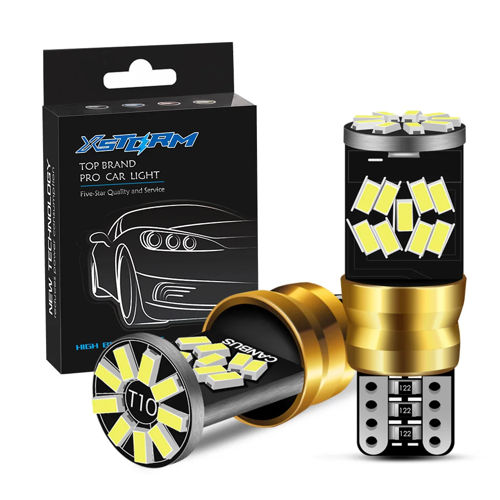 New Arrival T10 W5W 27 SMD 3014 Led Bulbs 194 168 175 2825  Auto Led Car Lights Canbus t10 Park Light Bulb